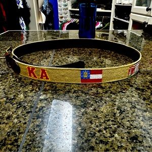 Smathers and Branson needle point belt- KA fraternity and UGA- size 42